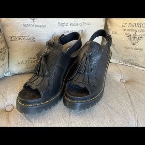 Doc martens high heel sling backs